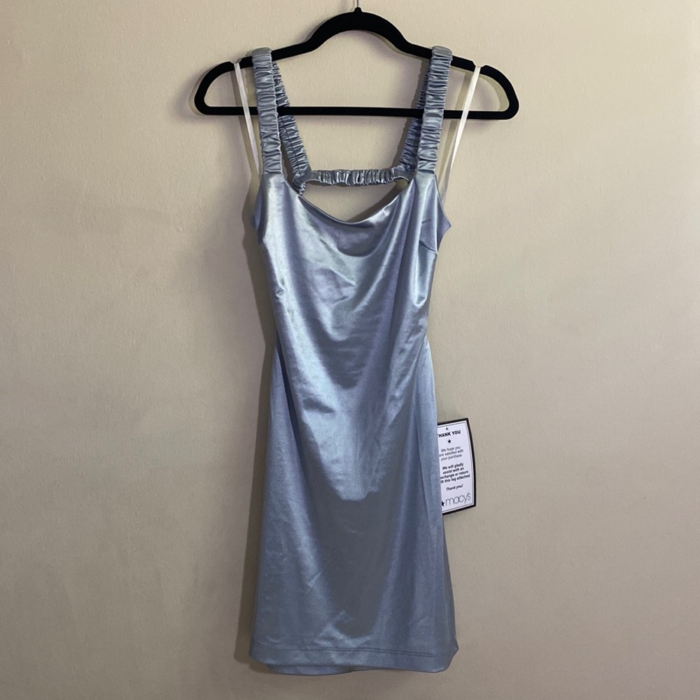 Metallic Light Blue Dress